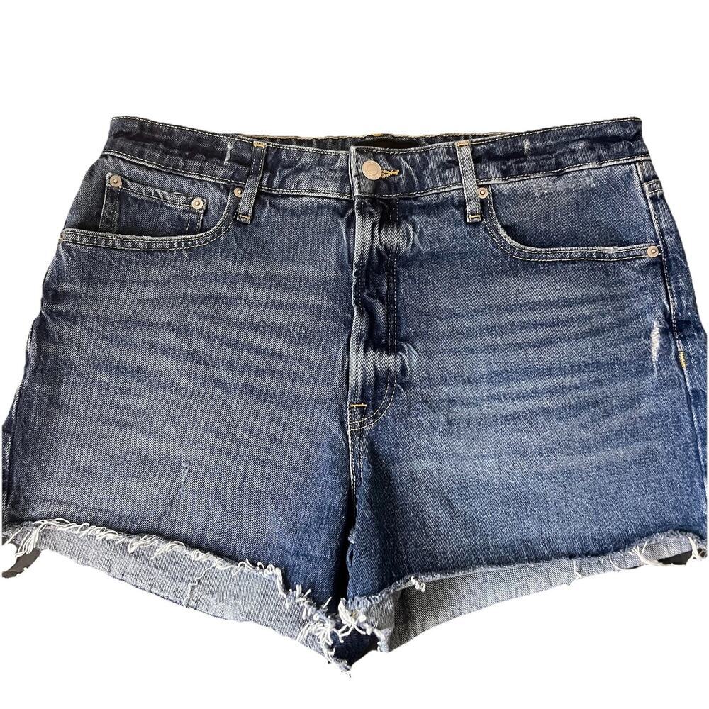 Free Assembly Women's Cut Off Stretch Boyfriend Denim Shorts Size 10